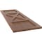 Ekena Millwork True Fit PVC Center X-Board Farmhouse Fixed Mount Shutters, Burnt Toffee , 12W x 48H, PR TFP107FH12X048BT - alternate 4